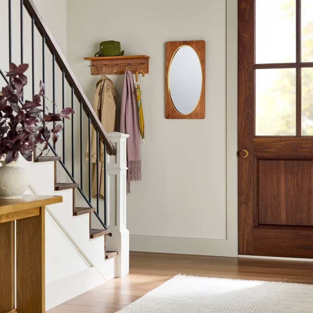 24" Grooved Wall Shelf with Rail and Hooks - Hearth & Hand™ with Magnolia - Picture 2 of 4